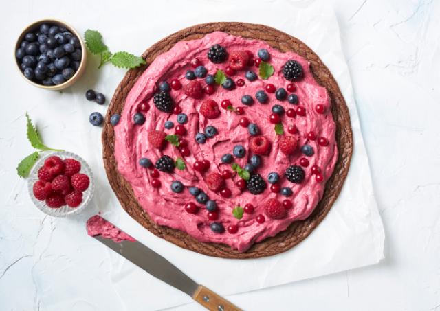 Brownie pizza