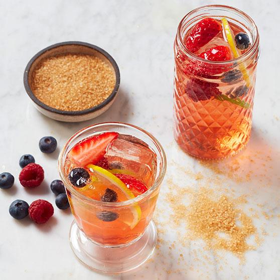 Bubbelsangria med Shrub