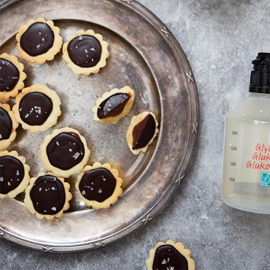 Chokladkolatartlett med salt