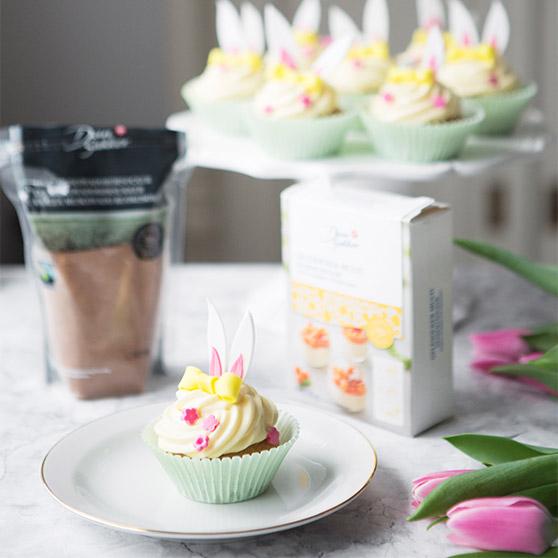 Cupcakes med passionsfruktspannacotta