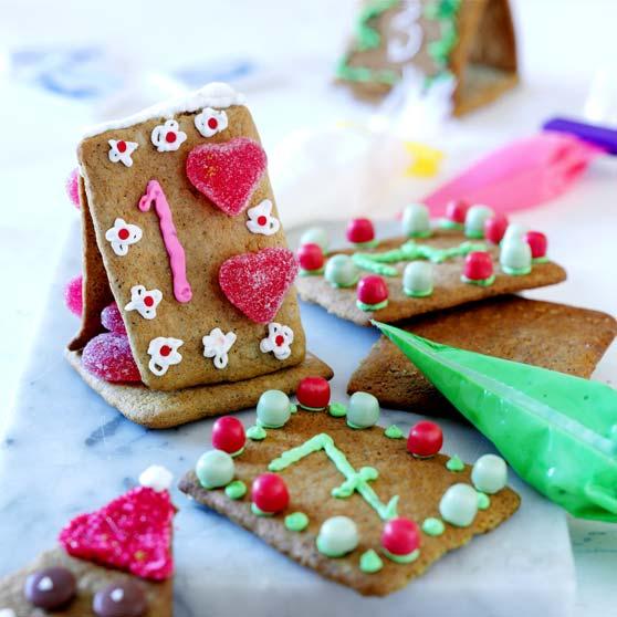 Presentkalender av pepparkakor