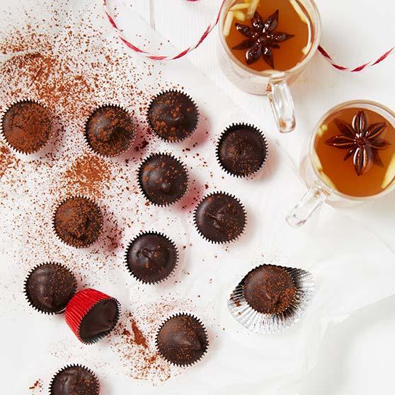 Christmas punch truffles