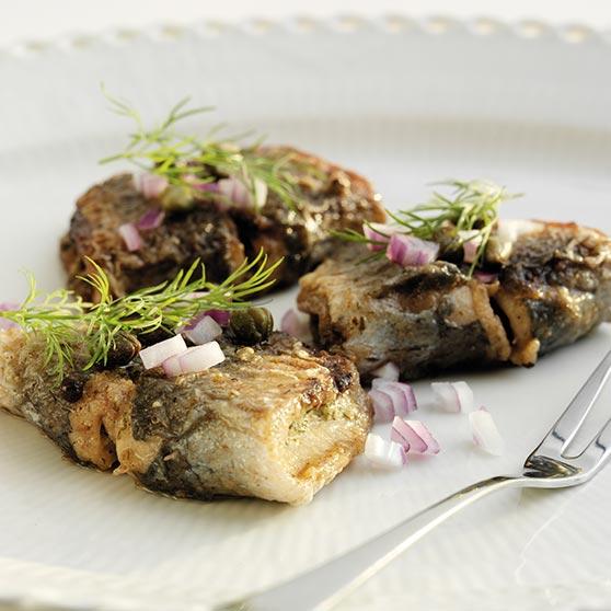 Ättikströmming med dill och senapsfyllning