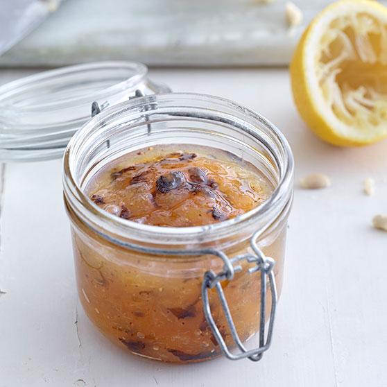 Lemon pepper basil marmalade