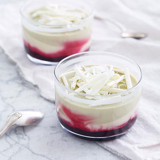 Matcha-pannacotta