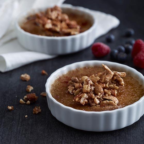 Muscovadopudding med kanderade nötter