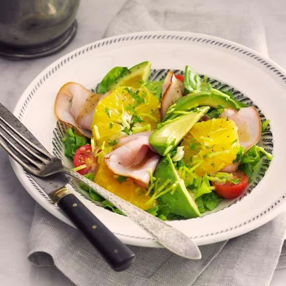 Sallad med apelsin och avocado