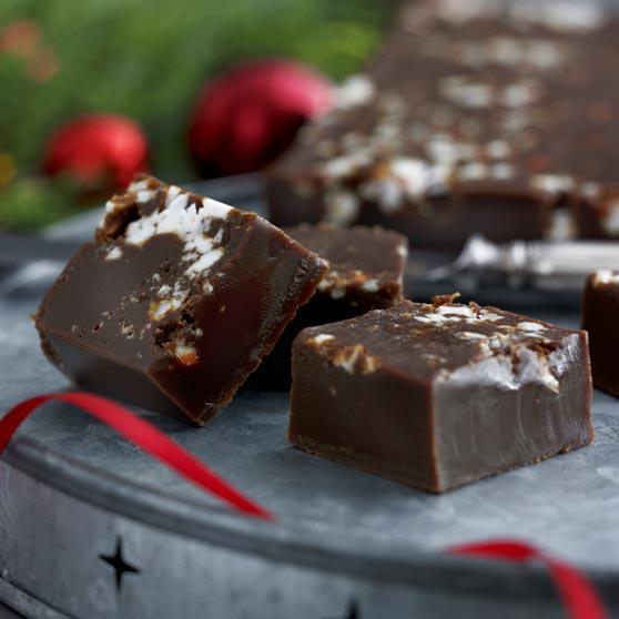 Peppermint fudge