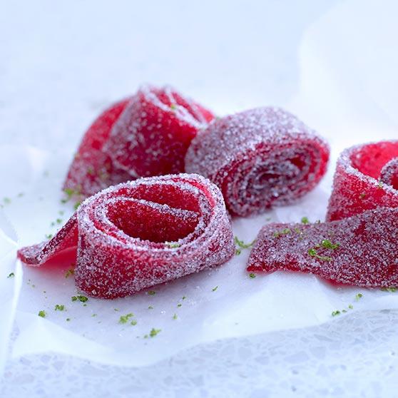 Sour raspberry straps