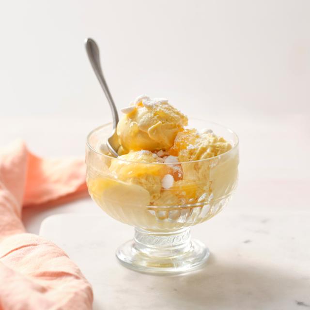 Vaniljglass med lemoncurd