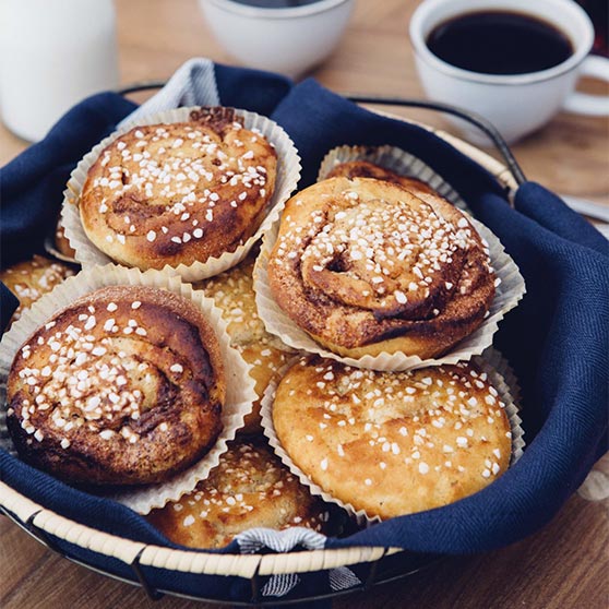 Glutenfria kanelsnäckor