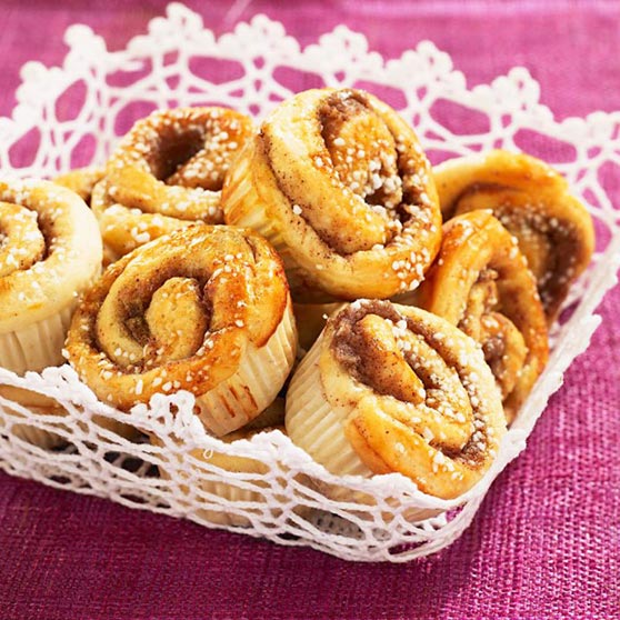 Kanelbullar, utan gluten, mjölk & soja