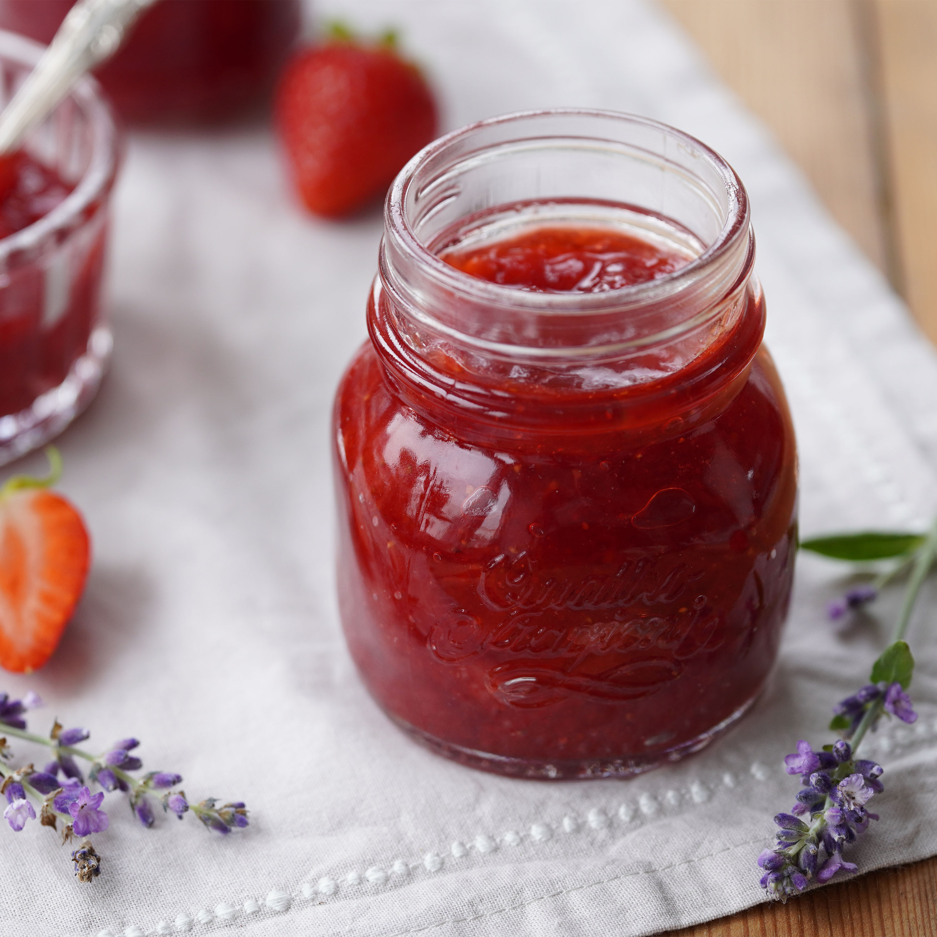 Jordgubbssylt med lavendel