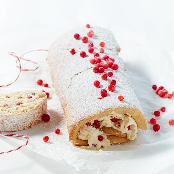 Rulltårta med fikon- och mascarponekräm